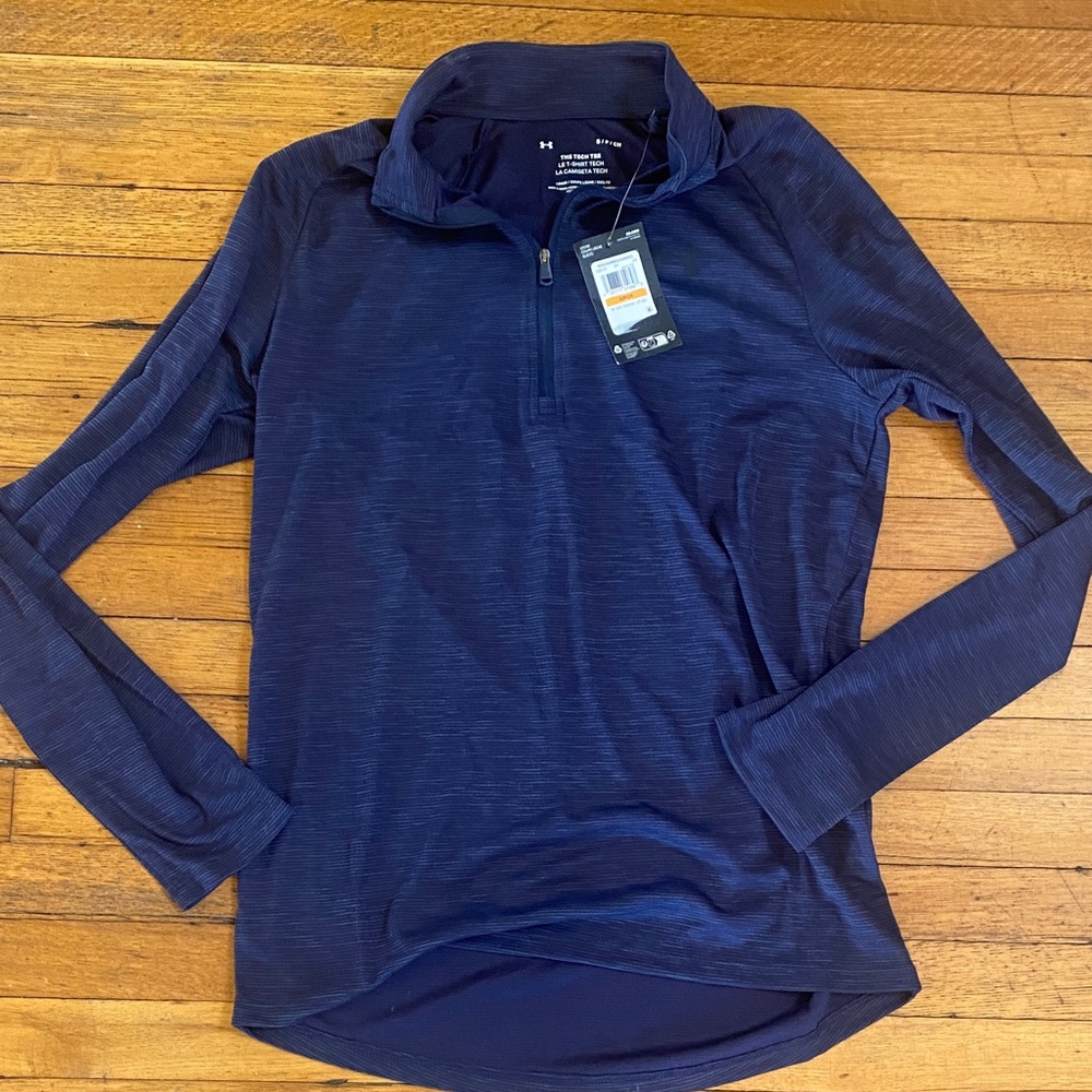 Under Armour Dark Blue Quarter-Zip Top